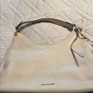 Michael Kors Beige Leather Shoulder Bag